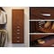 John Louis Home Solid Wood 16in. Deep 5 Drawer and Solid Wood  Door Storage Tower Chestnut JLH-306SH-CH-SD - alternate 1